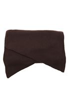 Bayan Kahverengi Yumuşak Dokulu Şal