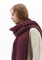 Bayan Bordo Yumuşak Dokulu Şal
