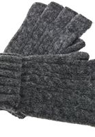 Bayan Gri Kısa Örgü Eldiven