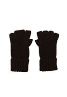 Bayan Kahverengi Kısa Örgü Eldiven