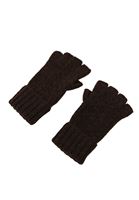Bayan Kahverengi Kısa Örgü Eldiven
