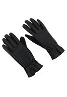 Bayan Siyah Vegan Deri Detaylı Eldiven