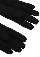 Bayan Siyah Vegan Deri Detaylı Eldiven