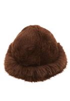 Bayan Kahverengi Peluş Bere