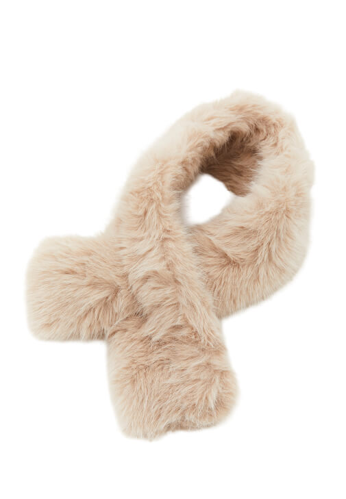 Krem Vegan Kürk Yaka