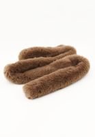 Bayan Kahverengi Vegan Kürk Şal