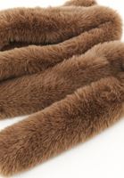 Bayan Kahverengi Vegan Kürk Şal