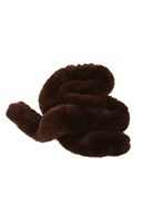 Bayan Kahverengi Vegan Kürk Şal