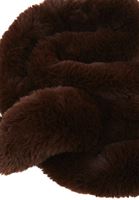 Bayan Kahverengi Vegan Kürk Şal