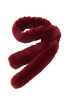 Bayan Bordo Vegan Kürk Şal