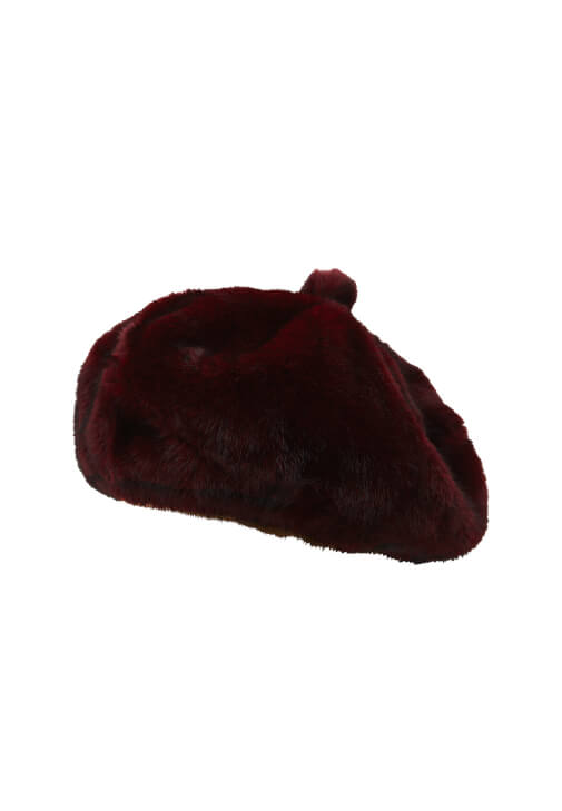 Bordo Peluş Bere