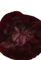 Bayan Bordo Peluş Bere