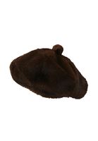 Bayan Kahverengi Peluş Bere