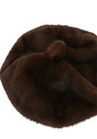 Bayan Kahverengi Peluş Bere