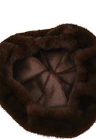 Bayan Kahverengi Peluş Bere