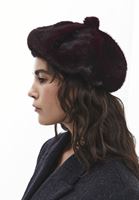 Bayan Bordo Peluş Bere