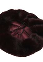 Bayan Bordo Peluş Bere