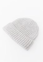 Bayan Krem Sim Detaylı Kalın Bere