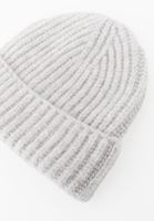 Bayan Krem Sim Detaylı Kalın Bere