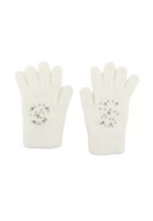 Bayan Krem Taş Detaylı Eldiven