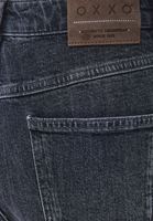 Bayan Gri Straight-Fit Denim Pantolon