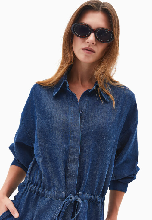 Kuşaklı Gömlek ve Pantolon Kombini