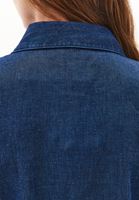 Bayan Mavi Kuşak Detaylı Denim Gömlek (TENCEL™ )