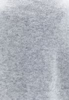 Bayan Gri Yün Karışımlı Sıfır Yaka Kazak