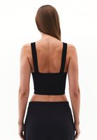 Bayan Siyah Seamless Crop Top