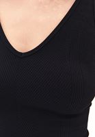 Bayan Siyah Seamless Crop Top