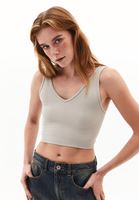 Seamless Crop Atlet ve Barrel-Fit Pantolon Kombini