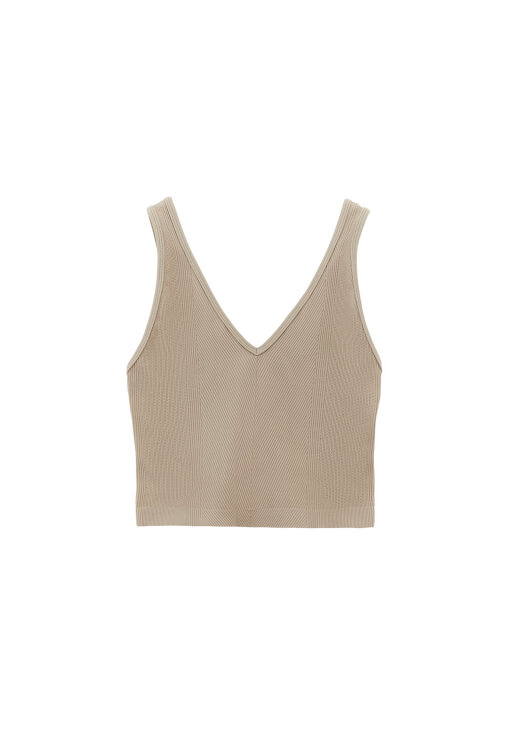 Seamless Crop Atlet ve Barrel-Fit Pantolon Kombini