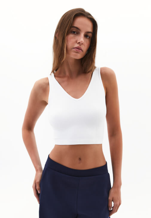 Beyaz Seamless Crop Top