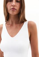 Bayan Beyaz Seamless Crop Top