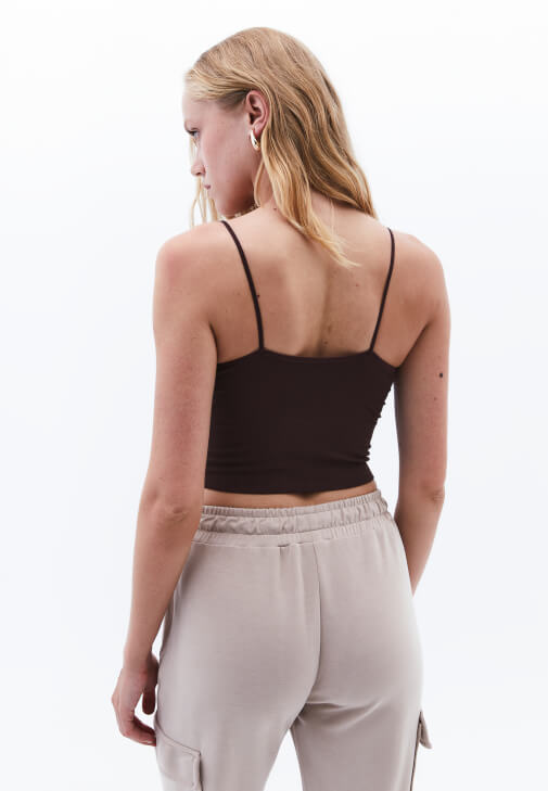 Askılı Atlet ve Modal Jogger Pantolon Kombini