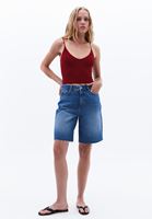 Crop Askılı Atlet ve Bermuda Şort Kombini