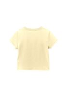 Bayan Bej Sıfır Yaka Baskılı Tişört