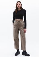 Orta Bel Barrel-Fit Pantolon
