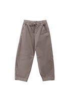 Bayan Kahverengi Orta Bel Barrel-Fit Pantolon