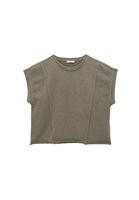 Bayan Yeşil Pamuklu Sıfır Yaka Tişört