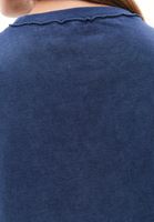 Bayan Lacivert Pamuklu Sıfır Yaka Tişört