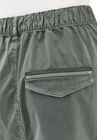 Bayan Yeşil Yüksek Bel Kargo Cepli Etek