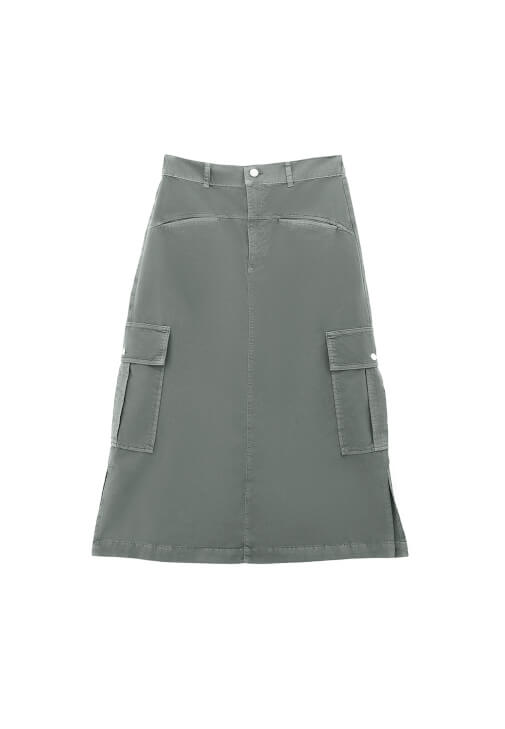 Kargo Cepli Etek ve U Yaka Atlet Kombini