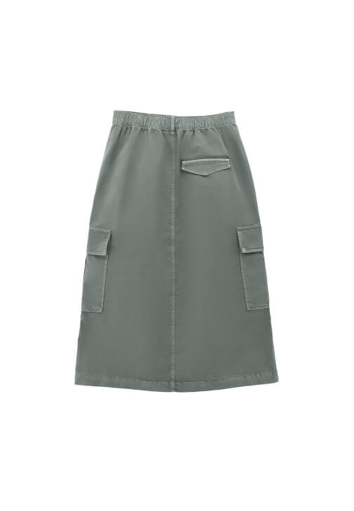 Kargo Cepli Etek ve U Yaka Atlet Kombini