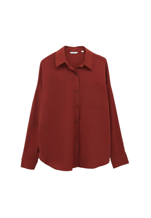 Oversize Cepli Gömlek ve Bol Paça Pantolon Kombini