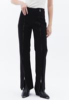 Straight-Fit Pantolon ve Crop Top Kombini