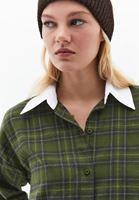 Bayan Çok Renkli Pamuklu Loose-Fit Gömlek