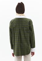 Bayan Çok Renkli Pamuklu Loose-Fit Gömlek