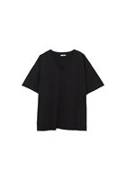 Bayan Siyah Pamuklu Boyfriend Tişört