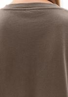 Bayan Kahverengi Pamuklu Boyfriend Tişört